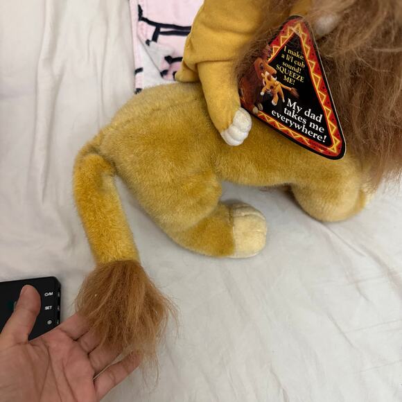 RARE VINTAGE MATTEL 1993 THE LION KING  MUFASA AND SON 14"‎ DISNEY PLUSH SIMBA - Picture 9 of 16